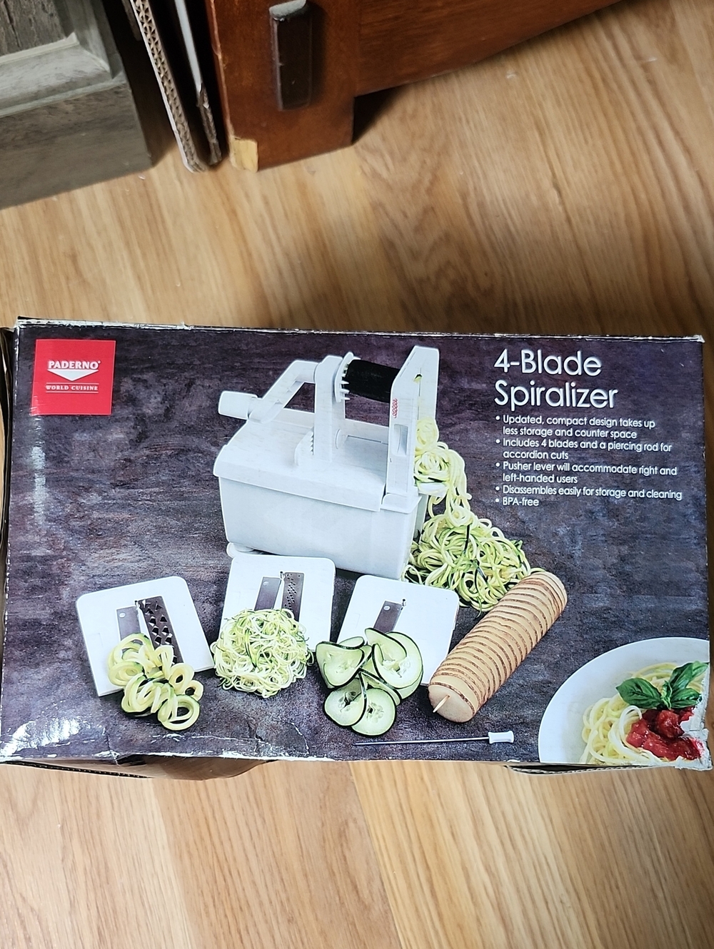 Paderno 4-Blade Spiralizer Kitchen Tools